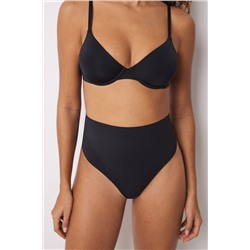 Tanga alta reductor y push up negro