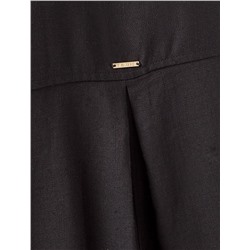 Блузка с цельнокроеным рукавом  изо льна с вискозой