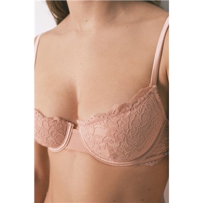 Sujetador clásico BEAUTIFUL encaje rosa