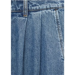 Jeans wide leg pinzas