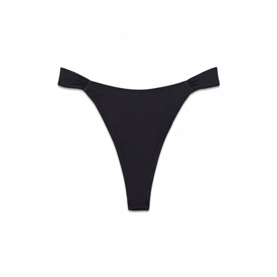 Braga bikini brasileña cortina negra