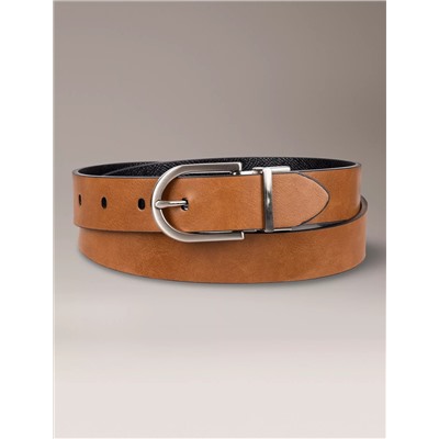Reversible Round Buckle Belt