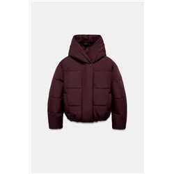 SHORT WATER-REPELLENT WINDPROOF HOODED ANORAK