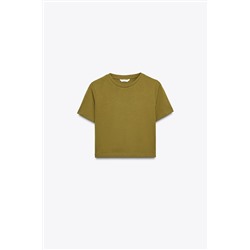 CROPPED SHORT SLEEVE T-SHIRT