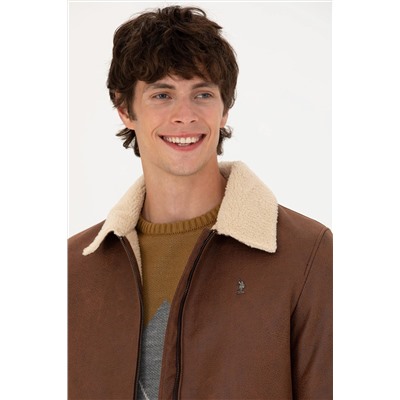 Erkek Taba Deri Ceket