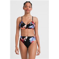 Top bikini triángulo corales