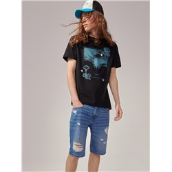 Shorts im Regular-Fit aus Denim