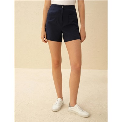 Lacivert Regular Fit Bermuda Şort