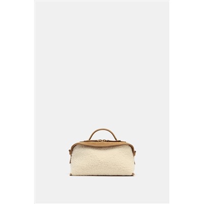 ELONGATED SHEARLING BAG