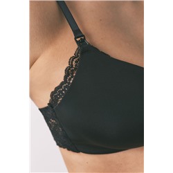 Sujetador "maternity" triangular relleno negro CHARMING