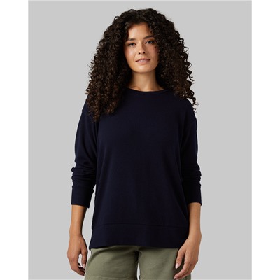 WOMEN'S SOFT SWEATER KNIT CREW TOP
