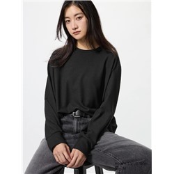 Soft Knit Fleece Crew Neck T-Shirt