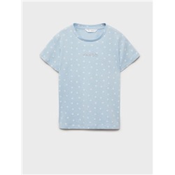 Camiseta estampada detalle bordado