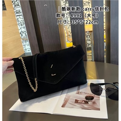 Женская стильная новая сумка-конверт из натуральной замши