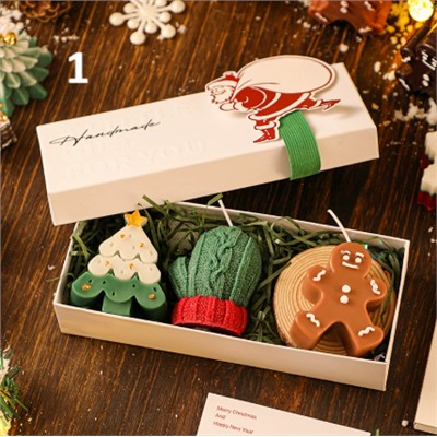 Свечи фигурные. В наборе 3 штуки