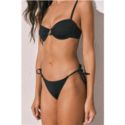 Braga bikini clásica tiras negra