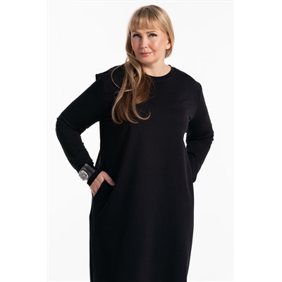 Платье-футер-длинное