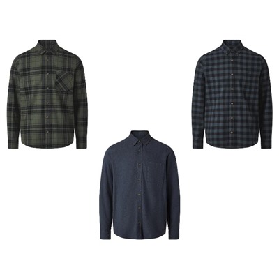 Herren Flanellhemd, mit aufgesetzter Brusttasche