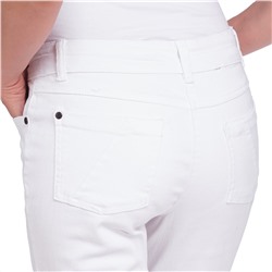 3/4 Damen Slim-Jeans im schlichten Dessin