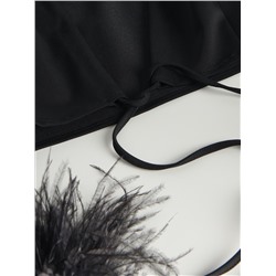 Oberteil mit Kunstfedern