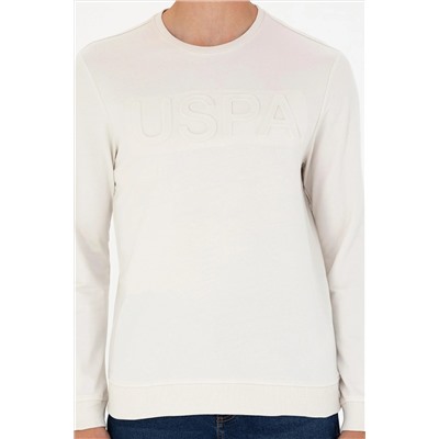 Erkek Taş Bisiklet Yaka Basic Sweatshirt