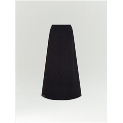 Юбка миди из 100% вискозы в горох, S1004/yanni