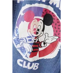 Женская джинсовая куртка Disne*y 😍  Яркая , с контрастными рукавами, нашивками свободного кроя  Оригинал, экспорт