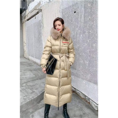 Распродажа  пуховик люкс prad* мех натуральный