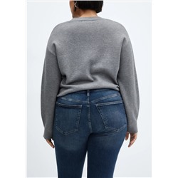 Jeans skinny tiro alto