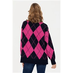 Kadın Lacivert Bisiklet Yaka Kazak