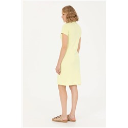 Kadın Açık Sarı Örme Elbise