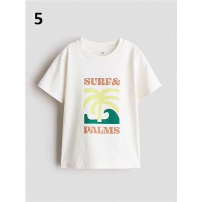 Хлопковая футболка для мальчиков H*M