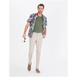Haki Regular Fit Kısa Kollu Gömlek