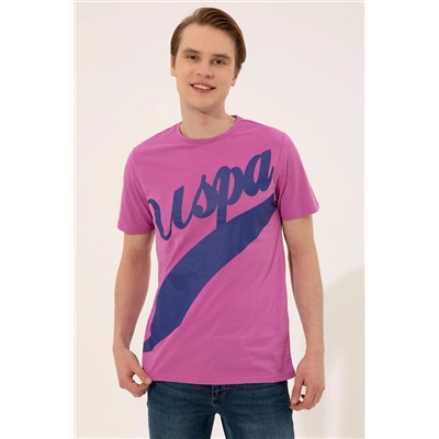 Erkek Menekşe Bisiklet Yaka Tişört