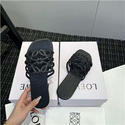 Шлепки на плоской подошве (натуральная кожа)