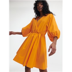 Cotton rich mini dress