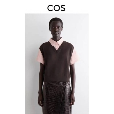 Повседневный трикотажный кардиган с рубашкой КО*С