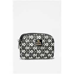 Monedero Lana Beige y negro