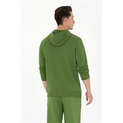 Erkek Yeşil Basic Sweatshirt