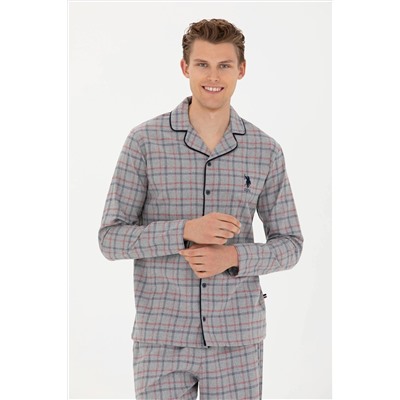 Erkek Gri Melanj Pijama Takımı