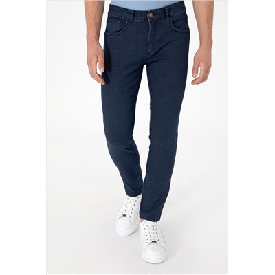 Erkek Lacivert Jean Pantolon