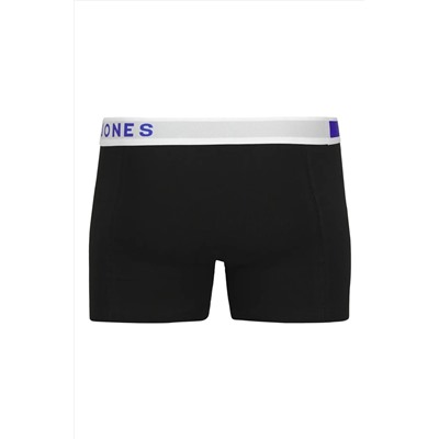 Jack & Jones J&J JACEASTON Erkek Siyah Logolu 3'lü Boxer Set