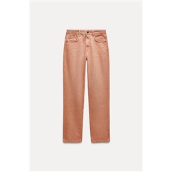 ZW COLLECTION STRAIGHT-LEG MID-RISE JEANS