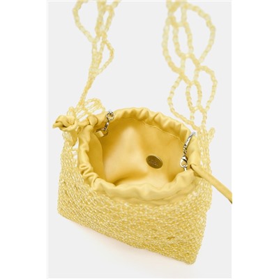 BEADED MINI BUCKET BAG