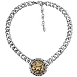 Колье огненный лев (покрытие античное серебро, античное золото) 45-50см, Есть комплект