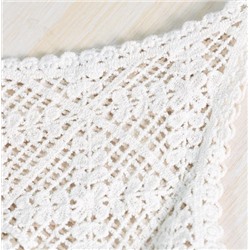 Ажурная крючковая цветочная повседневная блузка-платье