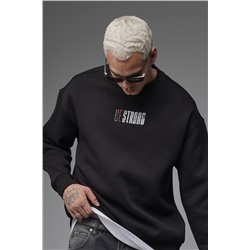 Свитшот будь сильным  черный