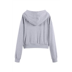 Sudadera con capucha Gris jaspeado