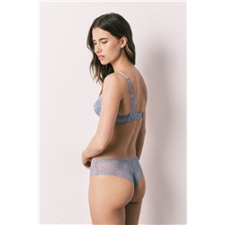 Braga ancha encaje azul