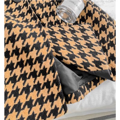 Винтажное шерстяное полу пальто с рыхлым силуэтом и лацканом ТОП СЕКРЕТ